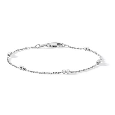 Child's Sterling Silver Serpentine Chain Bracelet Made in Italy - 6"