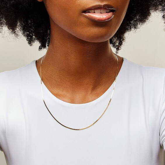 10K Solid Gold Serpentina Chain - 20"