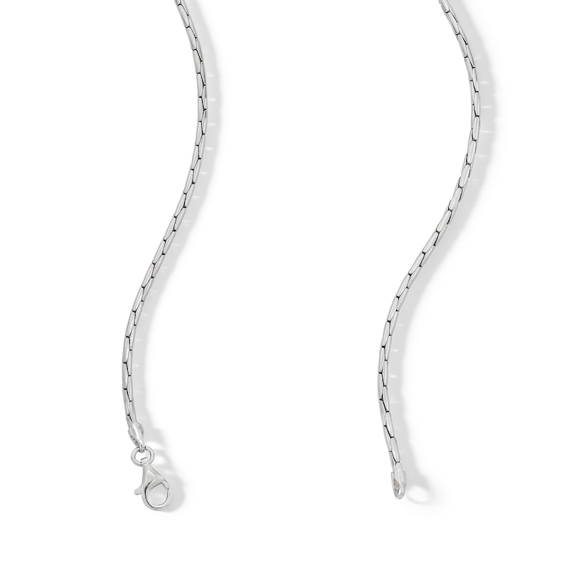 Main Image 3 of Sterling Silver Cardano Chain Made in Italy - 20"