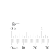 Thumbnail Image 3 of 14K Solid White Gold CZ Three Piece Nose Stud Set - 24G 1/4"