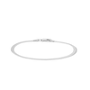 Thumbnail Image 1 of Sterling Silver Herringbone Chain Bracelet Made in Italy - 7.5"