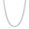 Thumbnail Image 1 of Sterling Silver Diamond-Cut Curb Chain Made in Italy - 20"