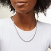 Thumbnail Image 2 of Sterling Silver Diamond-Cut Curb Chain Made in Italy - 20"