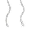 Thumbnail Image 3 of Sterling Silver Diamond-Cut Curb Chain Made in Italy - 20"