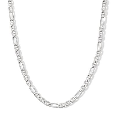 Sterling Silver Diamond-Cut Figarucci Chain Made in Italy - 20"