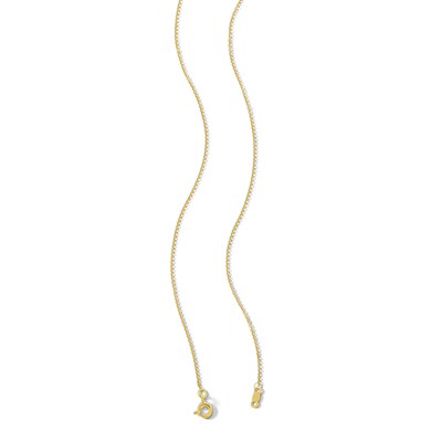 14K Gold Plated 1/6 CT. T.W. Diamond Cross Dog Tag Pendant Necklace