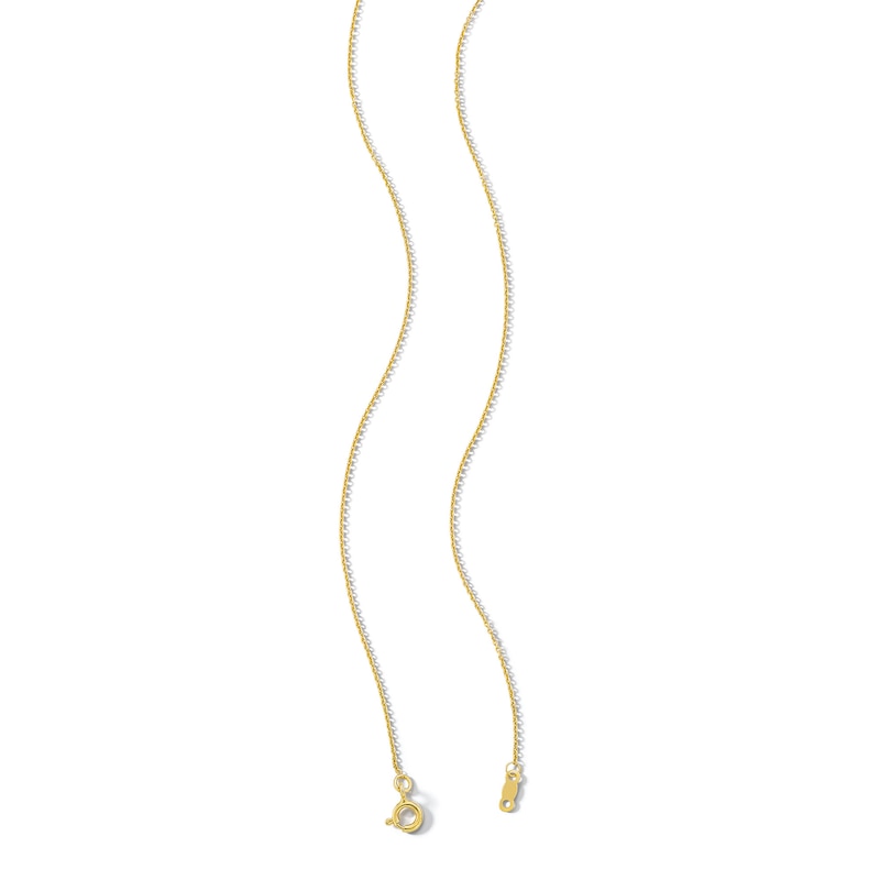 Main Image 3 of 14K Gold Plated 1/6 CT. T.W. Diamond Cross Dog Tag Pendant Necklace