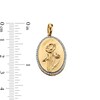 Thumbnail Image 4 of 14K Gold Plated 1/20 CT. T.W. Diamond Poppy Necklace Charm