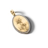 Thumbnail Image 3 of 14K Gold Plated 1/20 CT. T.W. Diamond Rose Necklace Charm