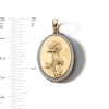 Thumbnail Image 4 of 14K Gold Plated 1/20 CT. T.W. Diamond Rose Necklace Charm
