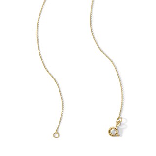 14K Gold Beaded Rosary Necklace - 18"