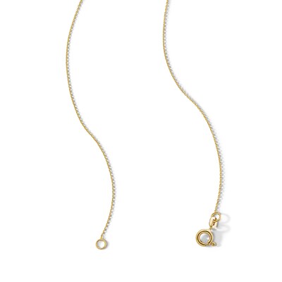 14K Gold Beaded Rosary Necklace - 18"