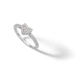 Sterling Silver CZ Heart Promise Ring - Size 6