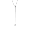 Thumbnail Image 3 of ​​​​​​​​​​​​​​Sterling Silver CZ Heart Frame Pendant Necklace - 16" + 2"