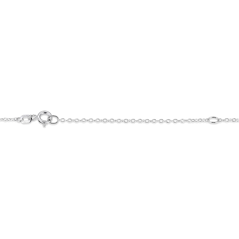 Main Image 3 of ​​​​​​​​​​​​​​Sterling Silver CZ Fancy Heart Pendant Necklace - 16" + 2"