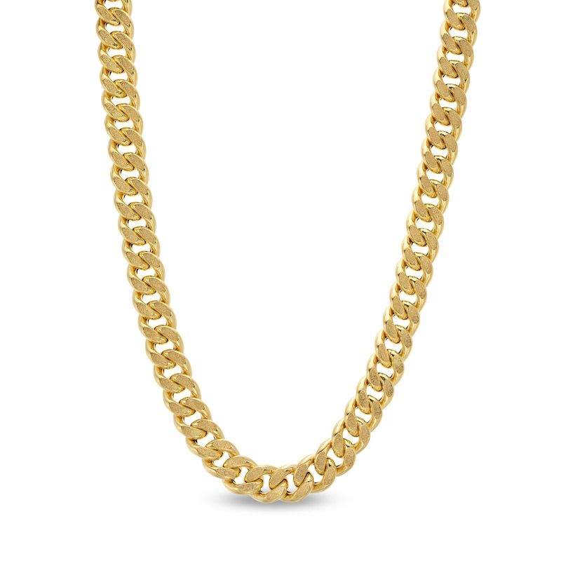 14K Hollow Gold Reversible Cuban Chain - 22"