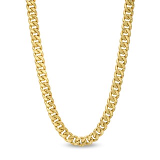 ​​​​​​​14K Hollow Gold Reversible Cuban Chain - 22"