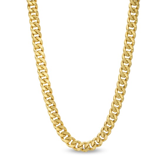 ​​​​​​​14K Hollow Gold Reversible Cuban Chain - 22"