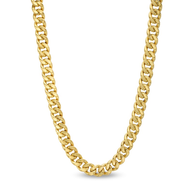 ​​​​​​​14K Hollow Gold Reversible Cuban Chain - 22"