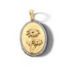 Thumbnail Image 1 of 14K Gold Plated 1/20 CT. T.W. Diamond Daisy Necklace Charm