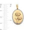 Thumbnail Image 4 of 14K Gold Plated 1/20 CT. T.W. Diamond Daisy Necklace Charm