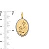 Thumbnail Image 4 of ​​​​​​​14K Gold Plated 1/20 CT. T.W. Diamond Morning Glory Necklace Charm