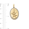 Thumbnail Image 4 of 14K Gold Plated 1/20 CT. T.W. Diamond Holly Berry Necklace Charm