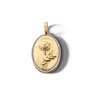 Thumbnail Image 1 of 14K Gold Plated 1/20 CT. T.W. Diamond Marigold Necklace Charm