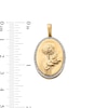 Thumbnail Image 4 of 14K Gold Plated 1/20 CT. T.W. Diamond Marigold Necklace Charm