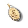 Thumbnail Image 3 of 14K Gold Plated 1/20 CT. T.W. Diamond Lily Necklace Charm