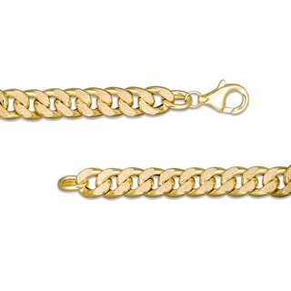 14K Hollow Gold Reversible Cuban Chain - 20"