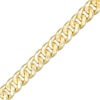 Thumbnail Image 1 of 14K Hollow Gold Reversible Cuban Chain Bracelet - 8.5"