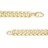Thumbnail Image 2 of 14K Hollow Gold Reversible Cuban Chain Bracelet - 8.5"