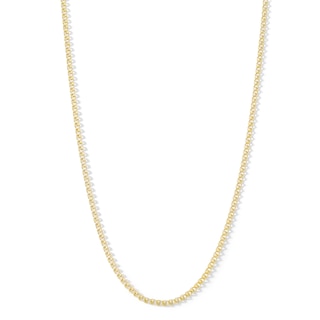 14K Hollow Gold Diamond-Cut Amore Chain - 20"