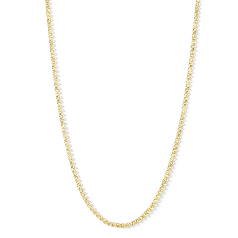 Main Image 1 of 14K Hollow Gold Diamond-Cut Amore Chain - 20"