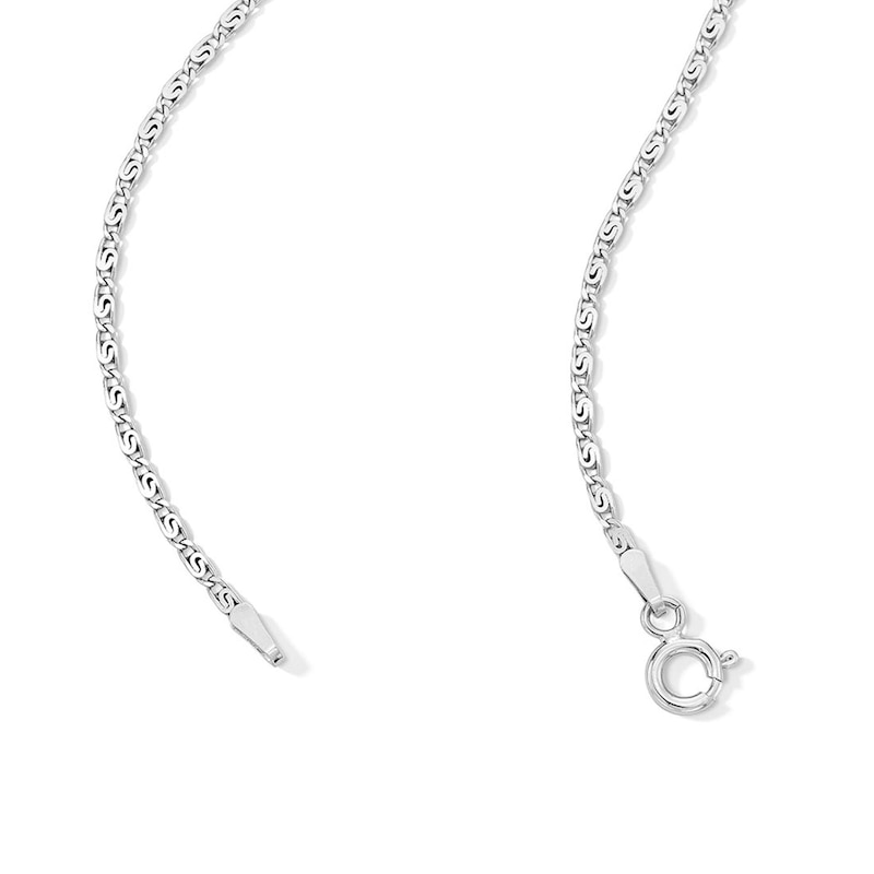 Main Image 3 of ​​​​​​​Sterling Silver Diamond-Cut Snail Chain Made in Italy - 18"