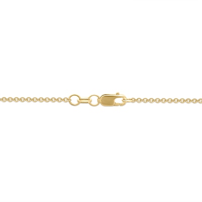 14K Gold Plated 1/20 CT. T.W. Diamond Medallion Heart Pendant Necklace
