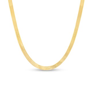 ​​​​​​​14K Solid Gold Herringbone Chain - 16" + 1"