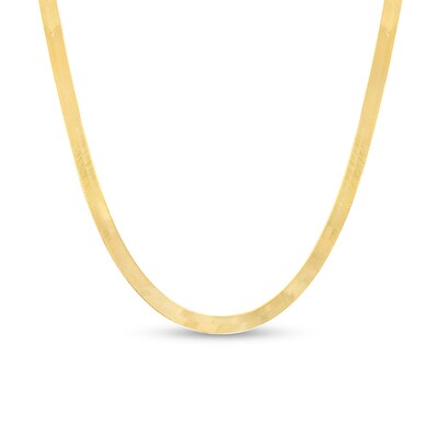 ​​​​​​​14K Solid Gold Herringbone Chain - 16" + 1"