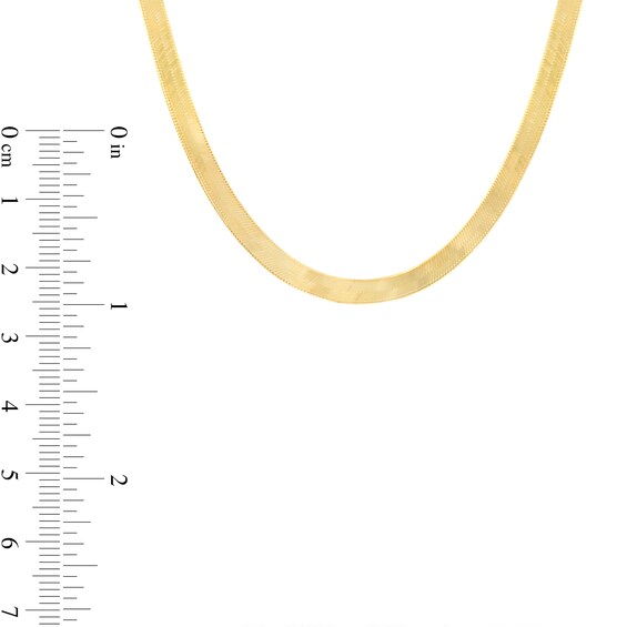 ​​​​​​​14K Solid Gold Herringbone Chain - 16" + 1"