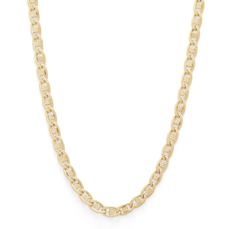 14K Hollow Gold Mariner Gucci Chain - 18"
