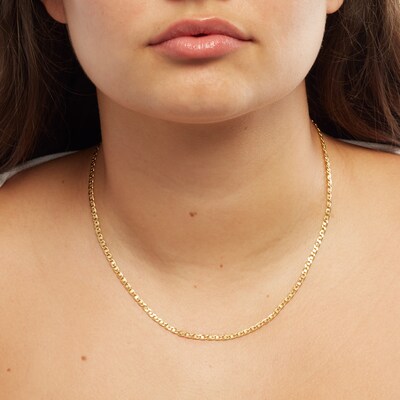 14K Hollow Gold Mariner Gucci Chain - 18"