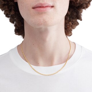 14K Hollow Gold Mariner Gucci Chain - 18"