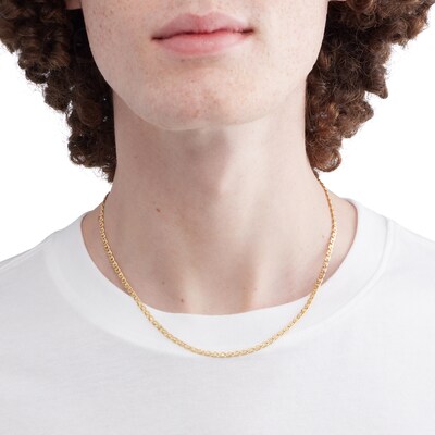 14K Hollow Gold Mariner Gucci Chain - 18"