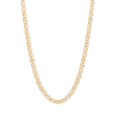 14K Hollow Gold Mariner Chain - 20"