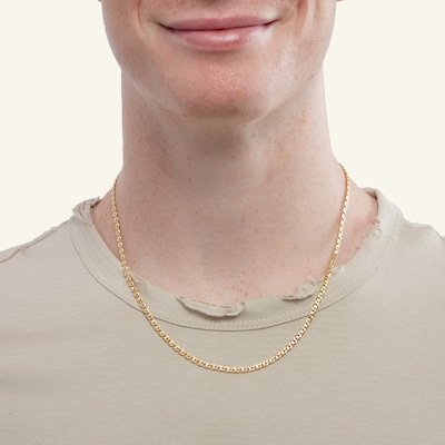 14K Hollow Gold Mariner Chain - 20"