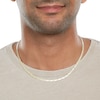 Thumbnail Image 4 of 14K Hollow Gold Polmatte Herringbone Chain - 18"