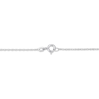 Solid Sterling Silver Black Diamond Accent Beaded Butterfly Necklace - 18"