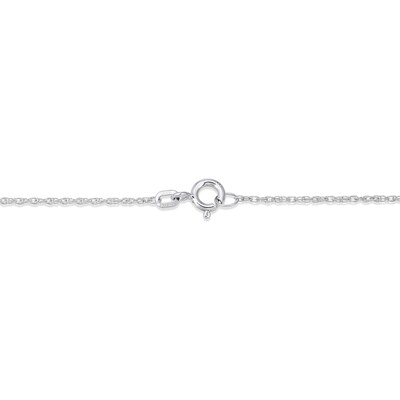 Solid Sterling Silver Black Diamond Accent Beaded Butterfly Necklace - 18"