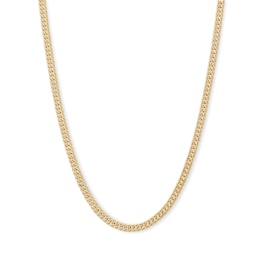 14K Hollow Gold Tight Curb Chain - 20"